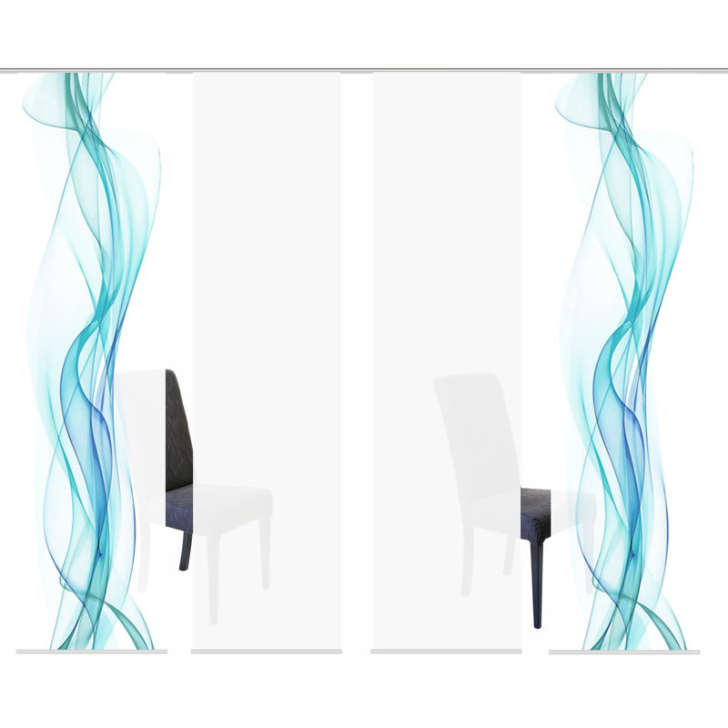 Randle Room Darkening Curtain Panel Pair, Petrol