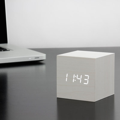 Digital Manufactured Wood Electric Alarm Tabletop Clock