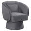 Fauteuil d'appoint pivotant avec dossier incurvé et coussin lombaire amovible à 360 degrés-1950287050-1950287092