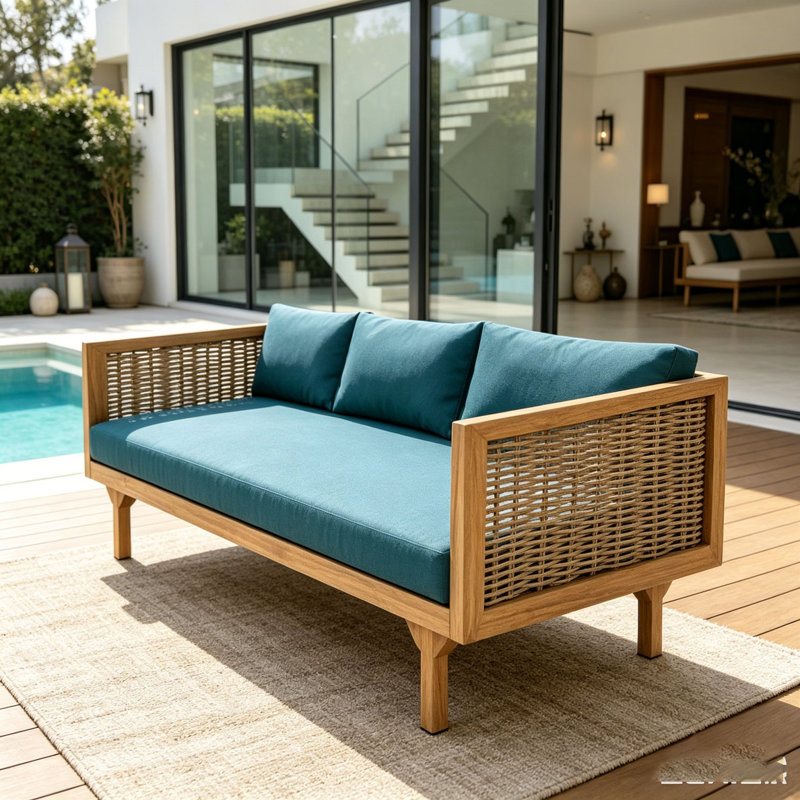 Patio Sofa, teal