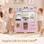 Cuisine en bois pour enfants avec lumières et sons, cuisine de jeu d'imitation avec accessoires pour les tout-petits de 3 à 8 ans-132786938