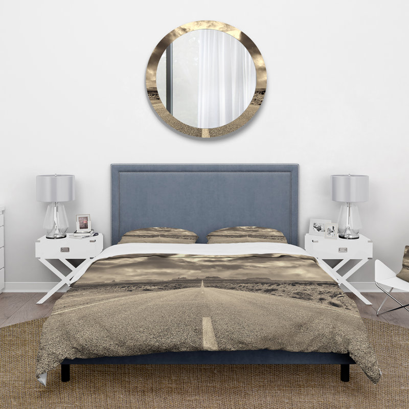 The Road To Monument Valley - Ensemble de housse de couette traditionnel - Microfibre de polyester
