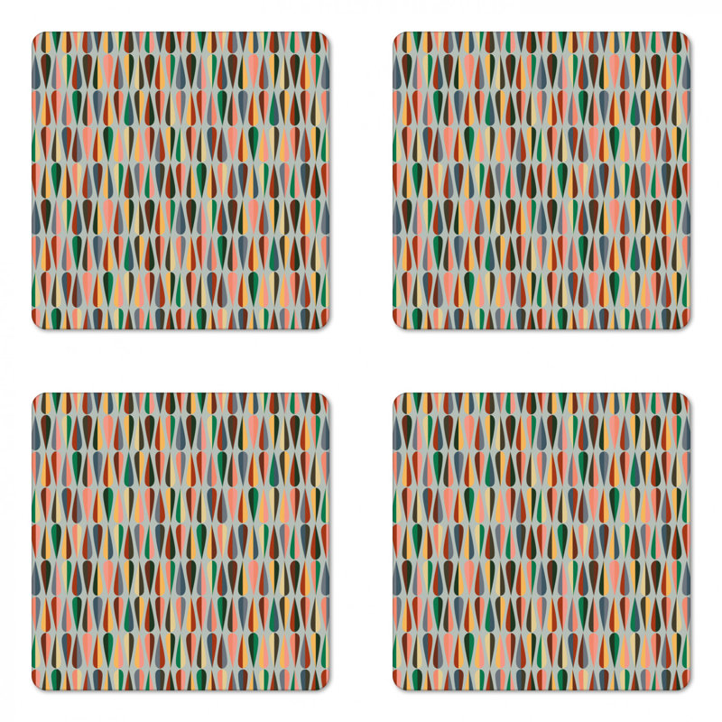 Square 4 Piece Coaster Set