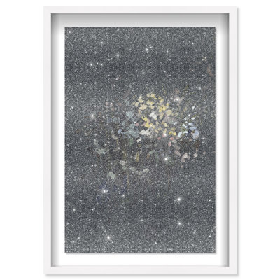 Midnight Flowers Framed Graphic Art