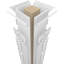 Carré Craftsman Classic Atlas non effilé avec couronne et colonne de chantournage à couronne-70771789