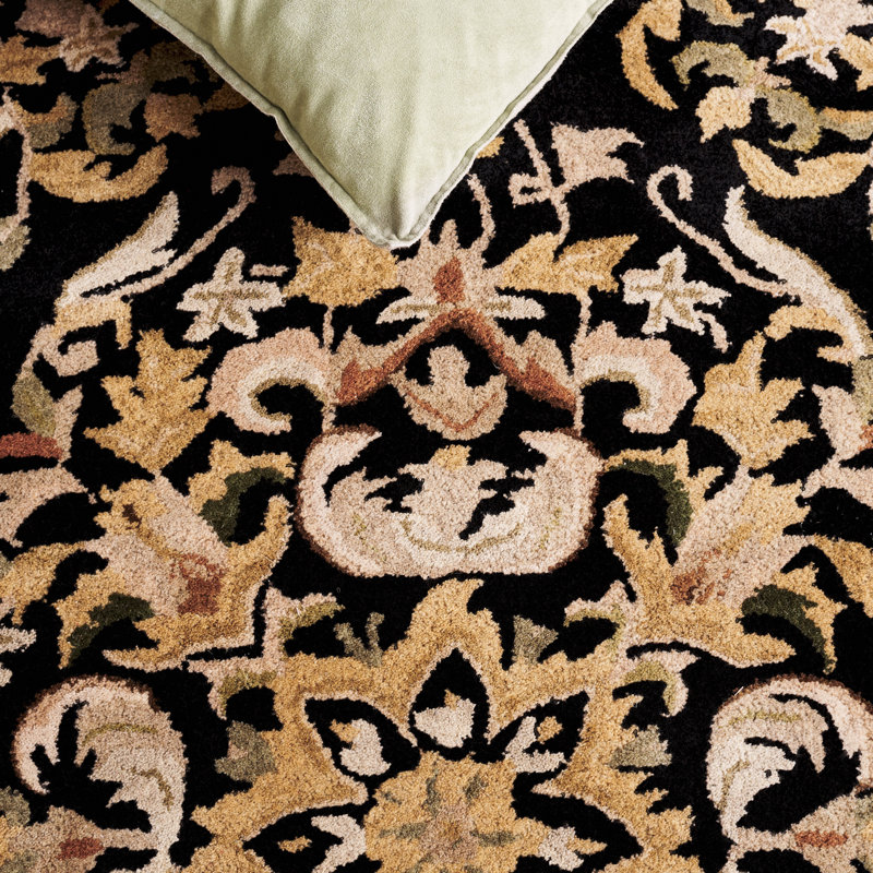 Balthrop Hand Tufted Wool Oriental Rug, Oval 4'6" x 6'6"