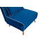 Canapé-lit moderne en velours pliable avec passepoil - dossier réglable à 3 positions, canapé-lit peu encombrant-304178432