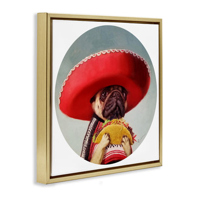 «Pug in Sombrero» par Lucia Heffernan