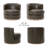 Arabella Genuine Leather Swivel Barrel Chair -111918343