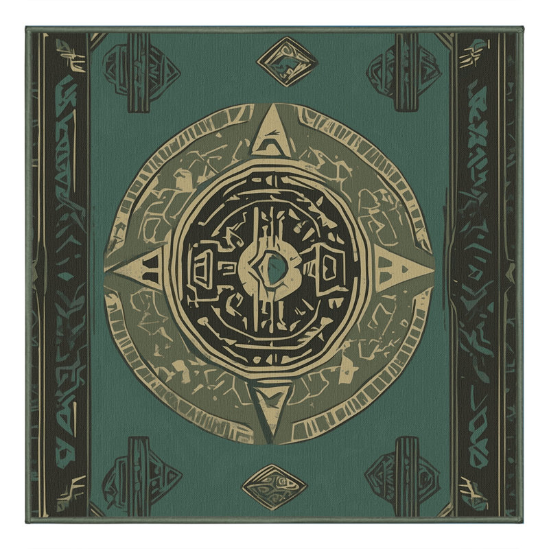 Sacred Echo Rug, Square 4'