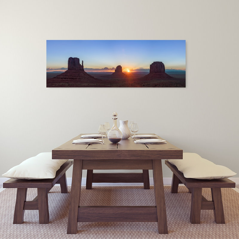 Majestic Desert Sunrise by Fegari - Wrapped Canvas Panoramic Print, 121.92 cm H x 40.64 cm W