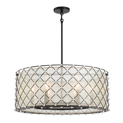 Luminaire suspendu 6 lumières Sheer Elegance