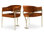 Chaise en velours Kirsi