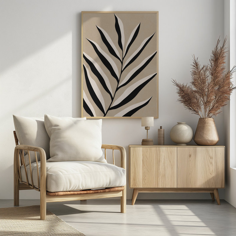 "Watercolor Floral", art mural texturé encadré, Cadre doré, H 14 po x l 10 po