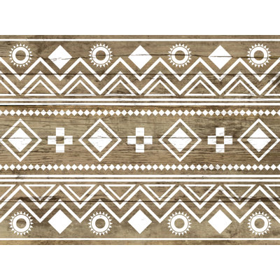 " Boho Pattern On Wood "