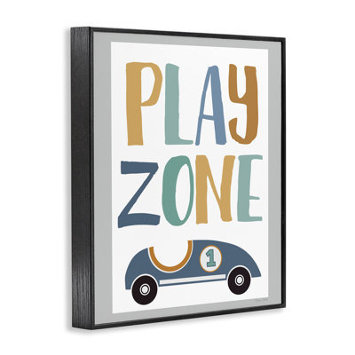 Play Zone Racecar Framed Giclee, design by Susan Ball