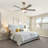 Vaczon 48" Modern Smart Dimmable Ceiling Fan with 3CCT LED Lights, 6-Speed Reversible DC Motor, Timer, Remote and App Control-2031037055