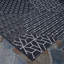 Tapis d'intérieur / extérieur noir tissé à plat à motif géométrique Griess-1314805907