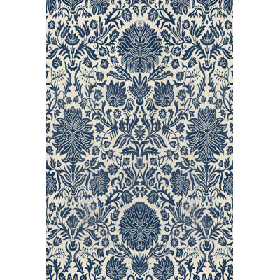 Baroque Tapestry In Navy I by Vision Studio - Wrapped Canvas Print