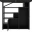 Lit mezzanine en métal peu encombrant avec rangement, conception moderne pour la maison