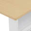Îlot de cuisine cannelé 82,6 po avec table de salle à manger extensible pour 4 à 6 personnes, table d'îlot de cuisine avec prise de courant, table de cuisine avec rangement double, 2 tiroirs et 2 tablettes ouvertes latérales, blanc