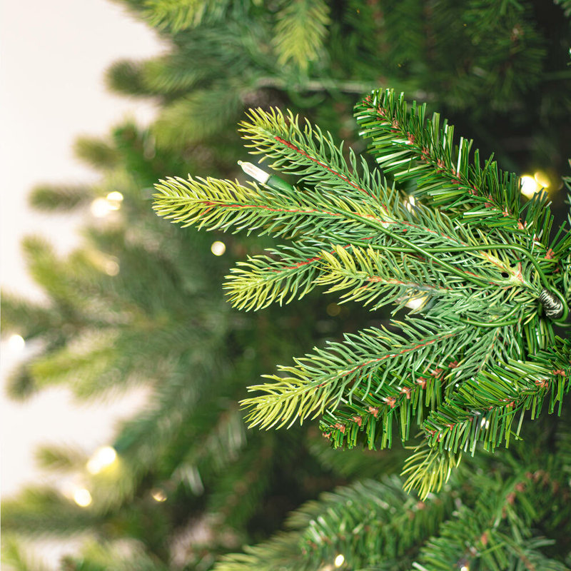 9' H Lighted Artificial Fir Christmas Tree