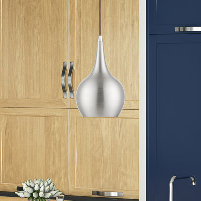 Tanna 1-Light Hardwired Steel Pendant 