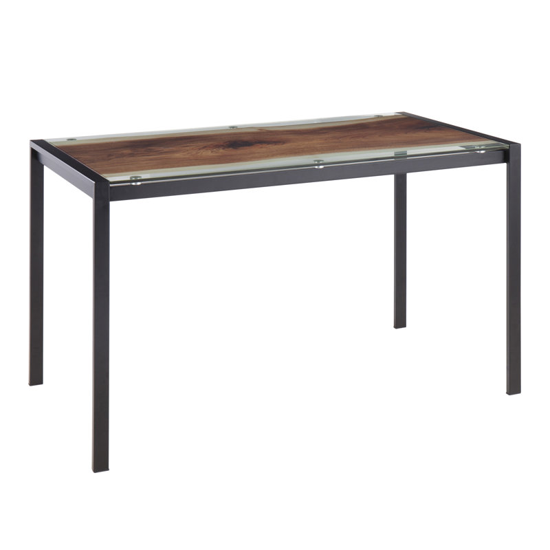 Table de salle à manger Alieza, Noir