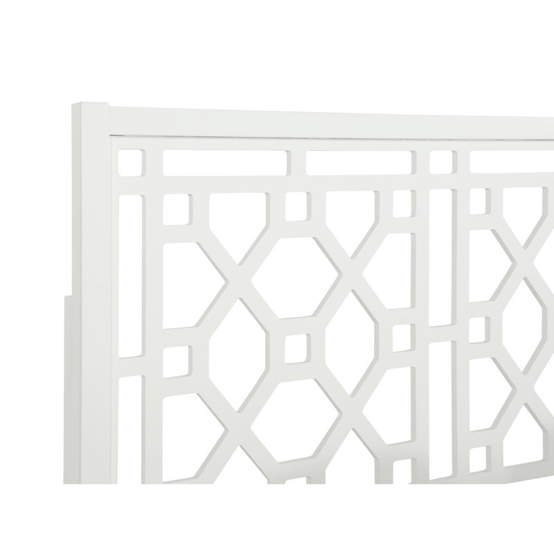 Tête de lit blanche, fabriquée en peuplier, réglable à 3 hauteurs, base de lit en métal standard compatible, avec tête de lit très grand décor blanc, bois de peuplier, réglages de hauteur, convient