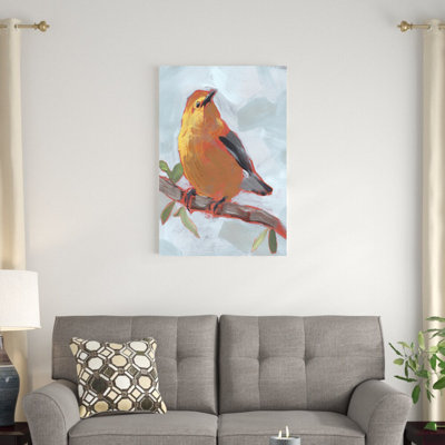 "Painted Bird III" par Jennifer Paxton Parker-reproduction sur toile tendue