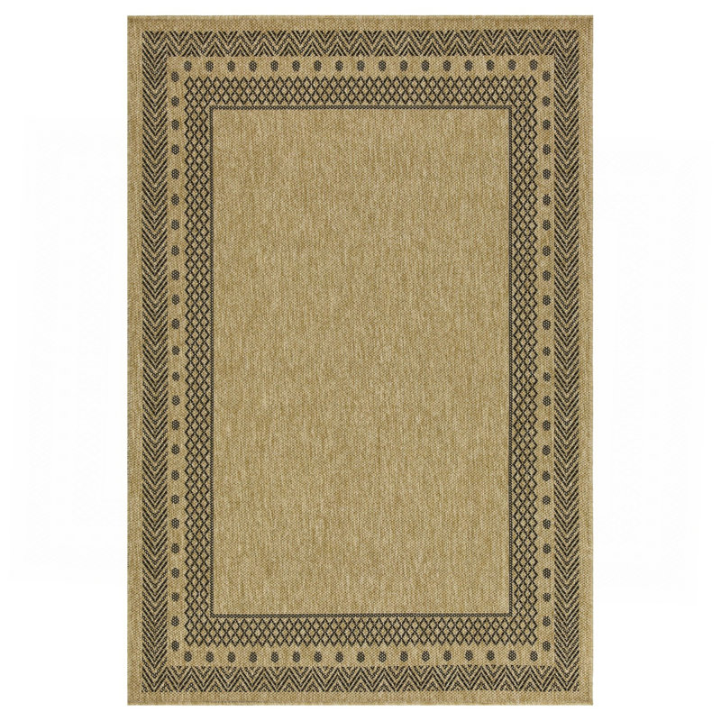 Tapis noir intérieur / extérieur, Rectangle 7 pi 10 po x 10 pi 3 po