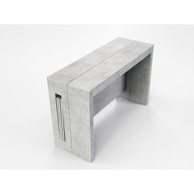 73 " Extendable Rectangular Dining Table, Light Gray