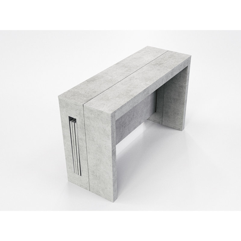 Extendable Dining Table, Light Gray