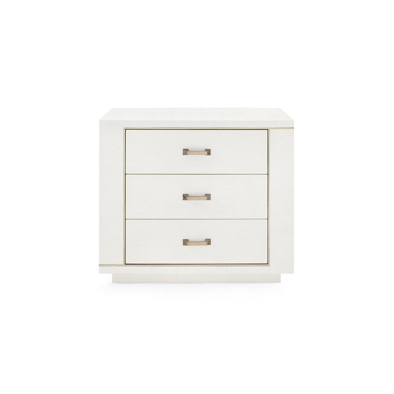 Ethan 3 - Drawer Nightstand, Sand White