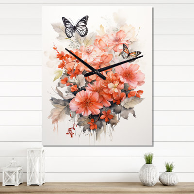 Horloge murale Corail