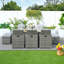 Theone 10 - Person Patio Dining Set with Rectangular Table , Cushions Included-744192095