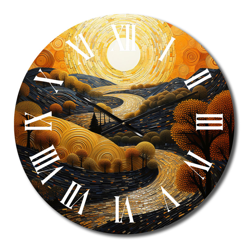 Horloge murale Canyon Golden Hour Collage I - Paysages, Grand