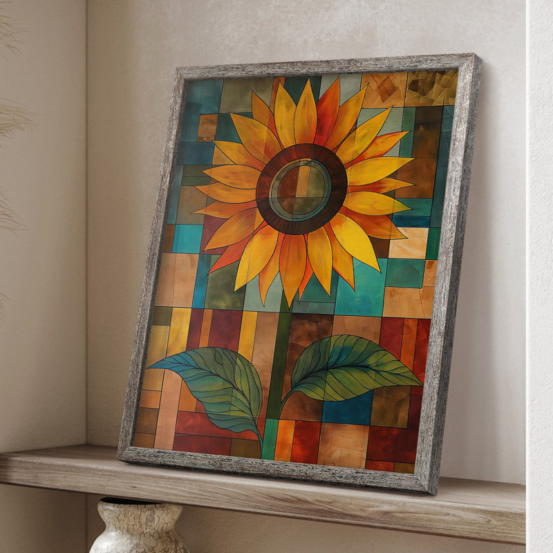 Reproduction encadrée FLORAL Series CDXCII - bois massif, H 11 po x l 9 po