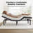 Ergonomic Adjustable Electric Bed with Wireless Remote and Multiple Functions for Superior Sleep