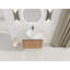 Meuble-lavabo mural 30 po avec lavabo d'art en céramique et 2 portes à fermeture en douceur-121938596