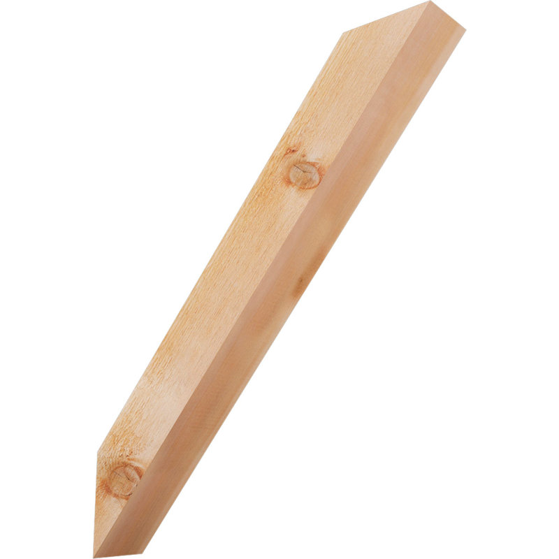 Attelle de genou traditionnelle, Cèdre rouge de l'Ouest (scié brut), H 28 po x l 4 po x P 24 po