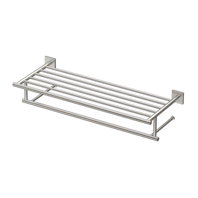 Porte-serviettes mural L 24 po Elevate, Nickel satiné