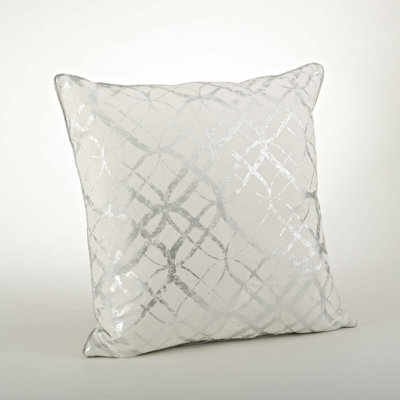 Lustrous Square Cotton Pillow Cover