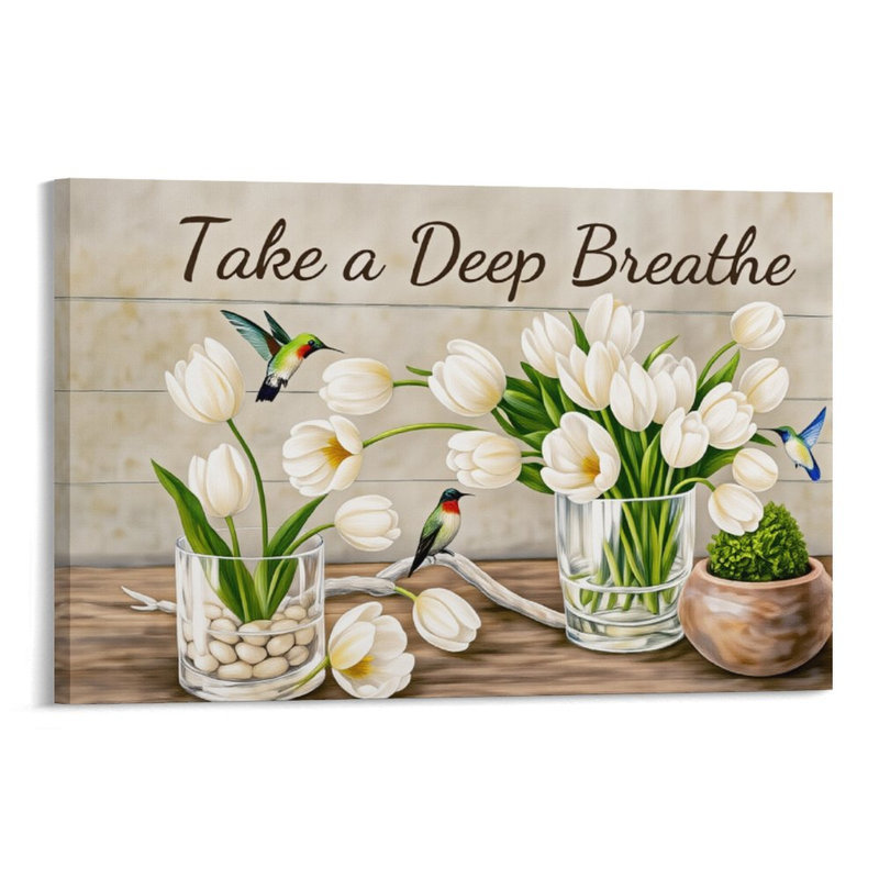 Take A Deep Breathe White