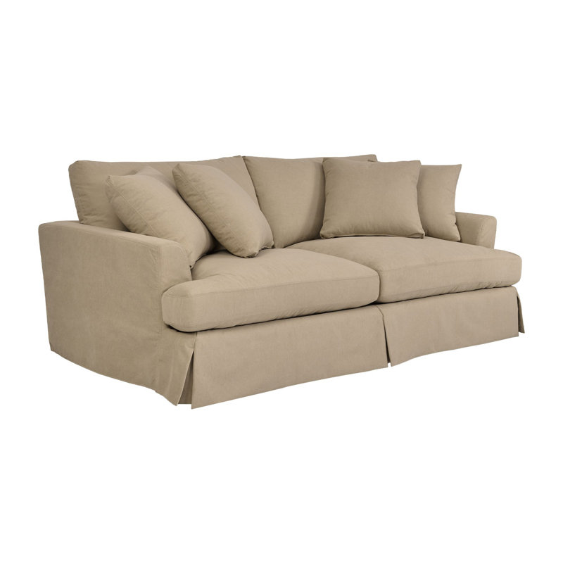 Kaniz Upholstered 93'' Sofa, Brown