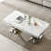 Rectangle Marble Coffee Table With Stainless Steel Base