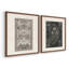 «Abstract Vintage», impression giclée encadrée - ensemble de 2-158017703-158017696