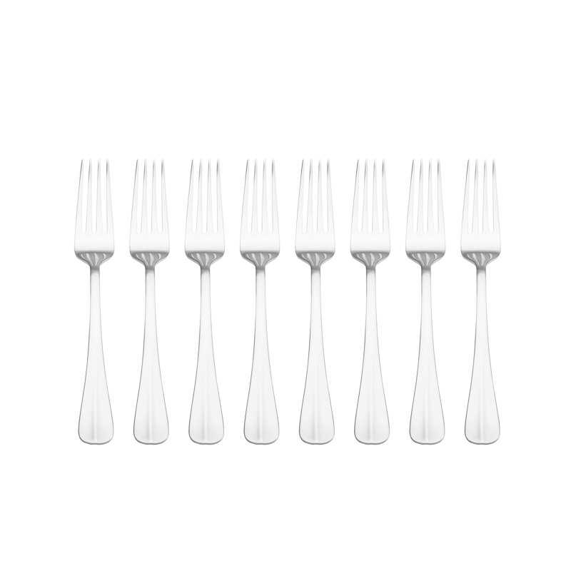 Pfaltzgraff Everyday Simplicity 53-Piece Stainless Steel Flatware Set, Service for 8