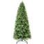 7ft Decoration With 1375 Mixed Pe+ Tips, Fast - Install Hinged Structure, Strong Metal Support, Pine Appearance For Holidays Holiday Tree Branch Quick Setup Design, Heavy Duty Stand, Realistic