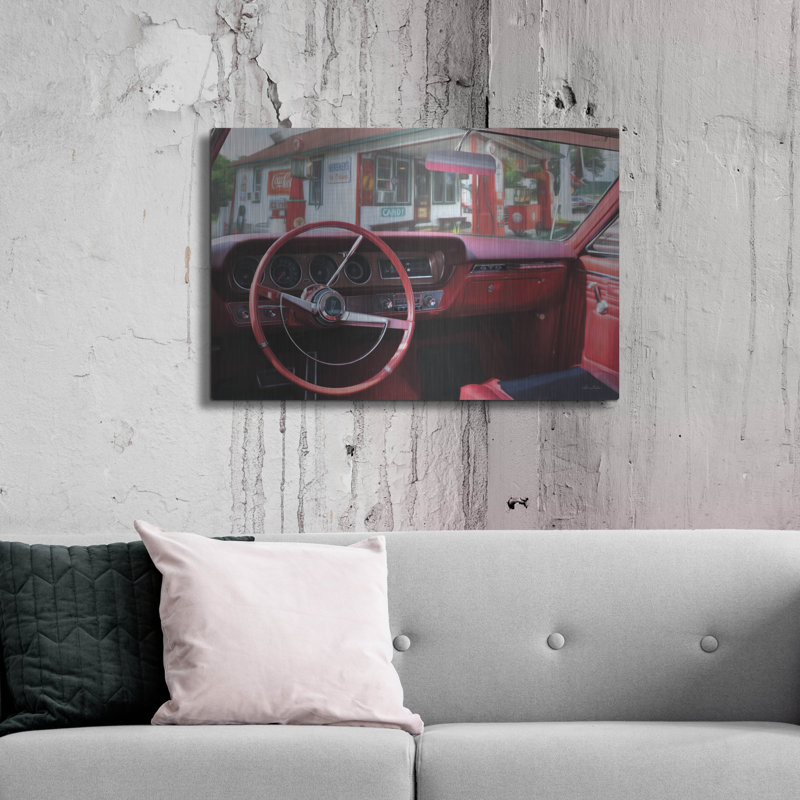 «Pontiac GTO Pitstop» par Lori Deite, Luxe Metal Art «Pontiac GTO Pitstop» par Lori Deiter